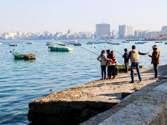 شاطئ جليم في مدينة الاسكندرية 